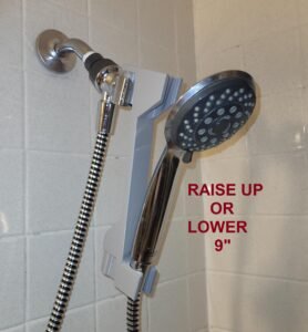 3D Printed Shower Head Height Adjuster: Extends 9"