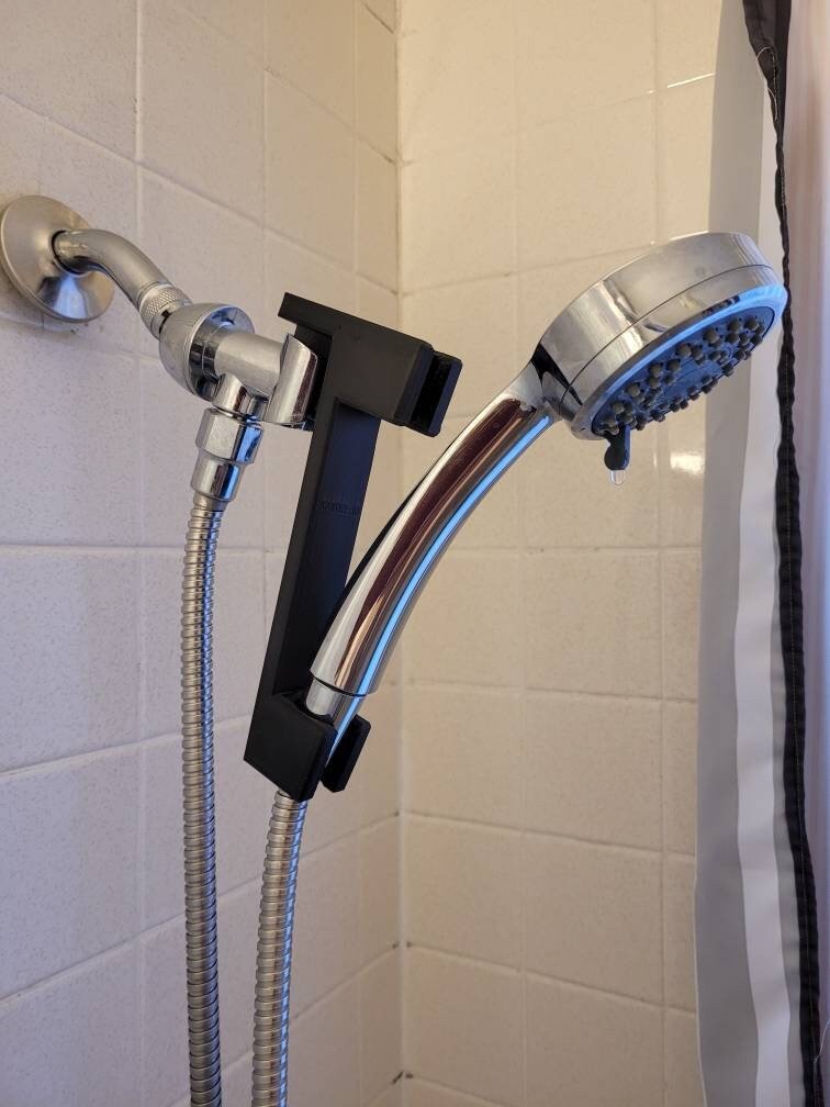 Dimensions of the shower head lowering extension design