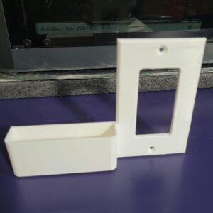3D render of the switch plate phone charging dock design