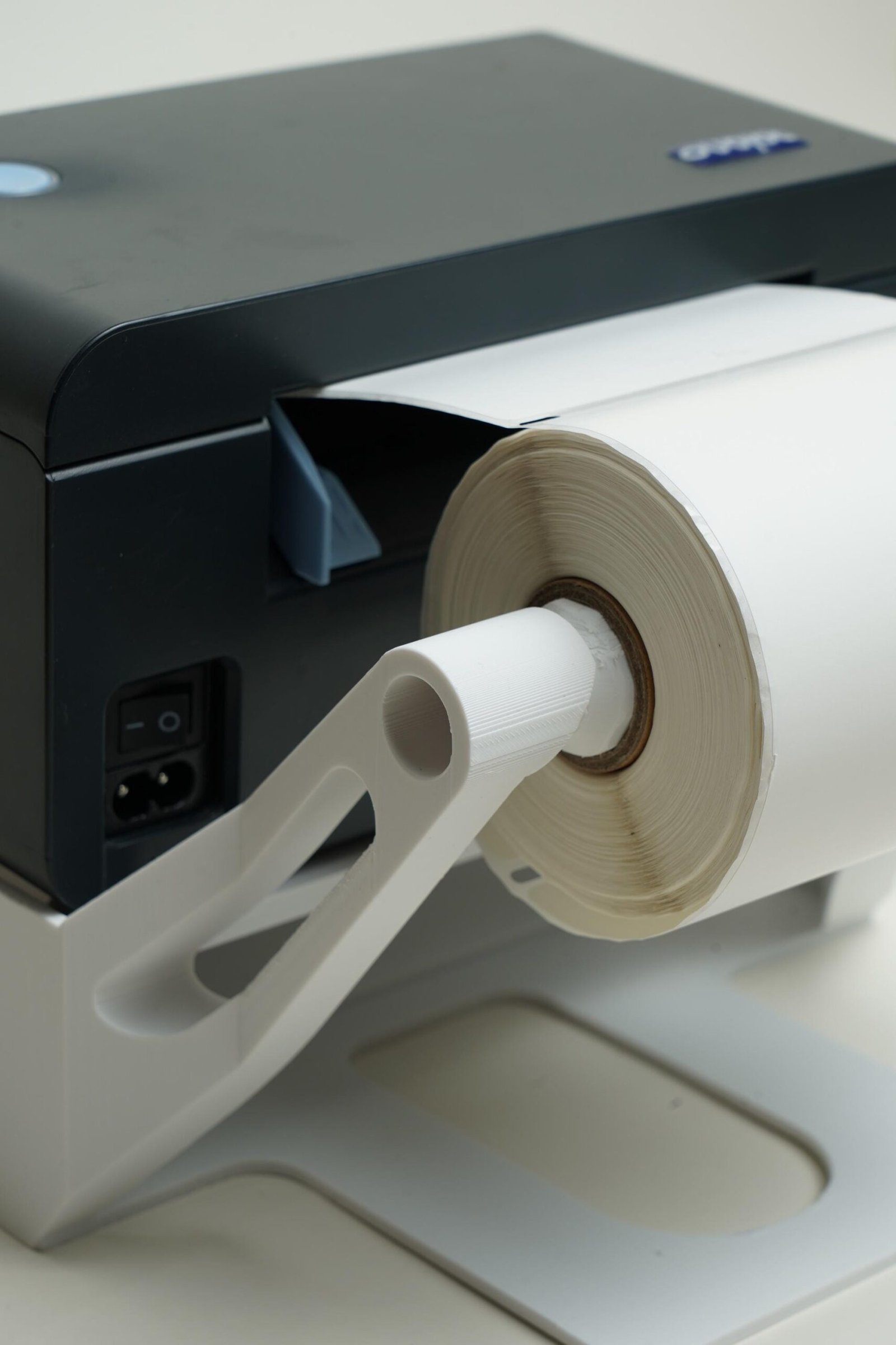 Dimensions of the thermal label printer stand