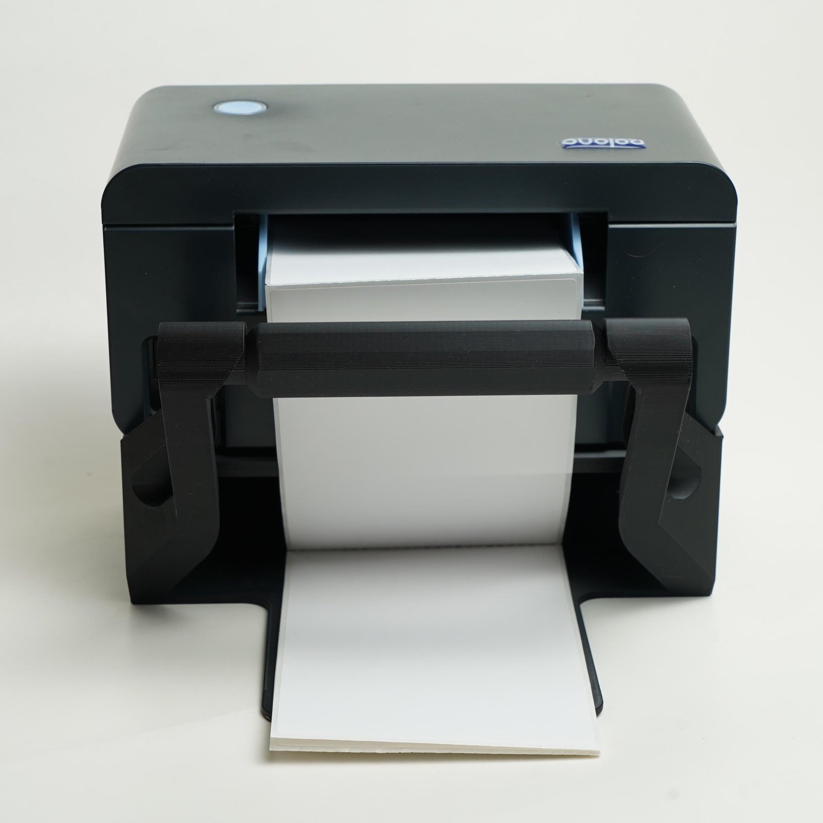 White thermal label printer stand colour option