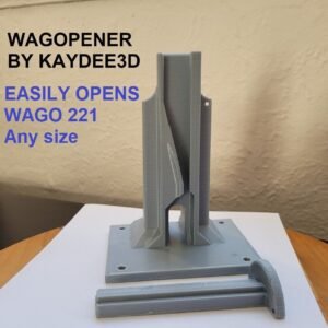 3D printed Wagopener tool for opening Wago 221 lever connectors