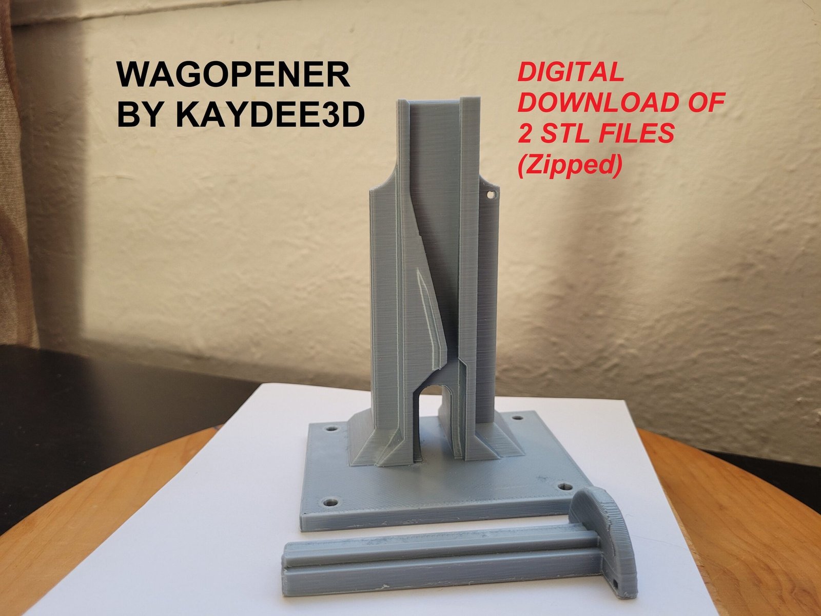 3D render of the Wagopener Wago 221 connector opener STL file